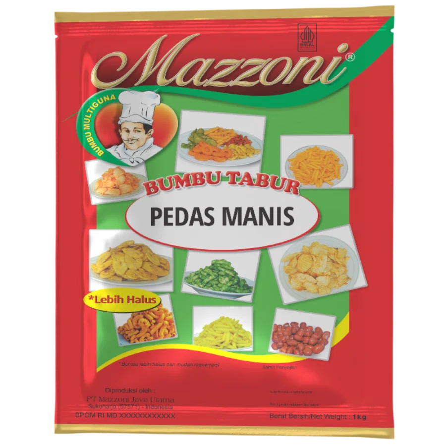 Kemasan Bumbu Tabur Pedas Manis