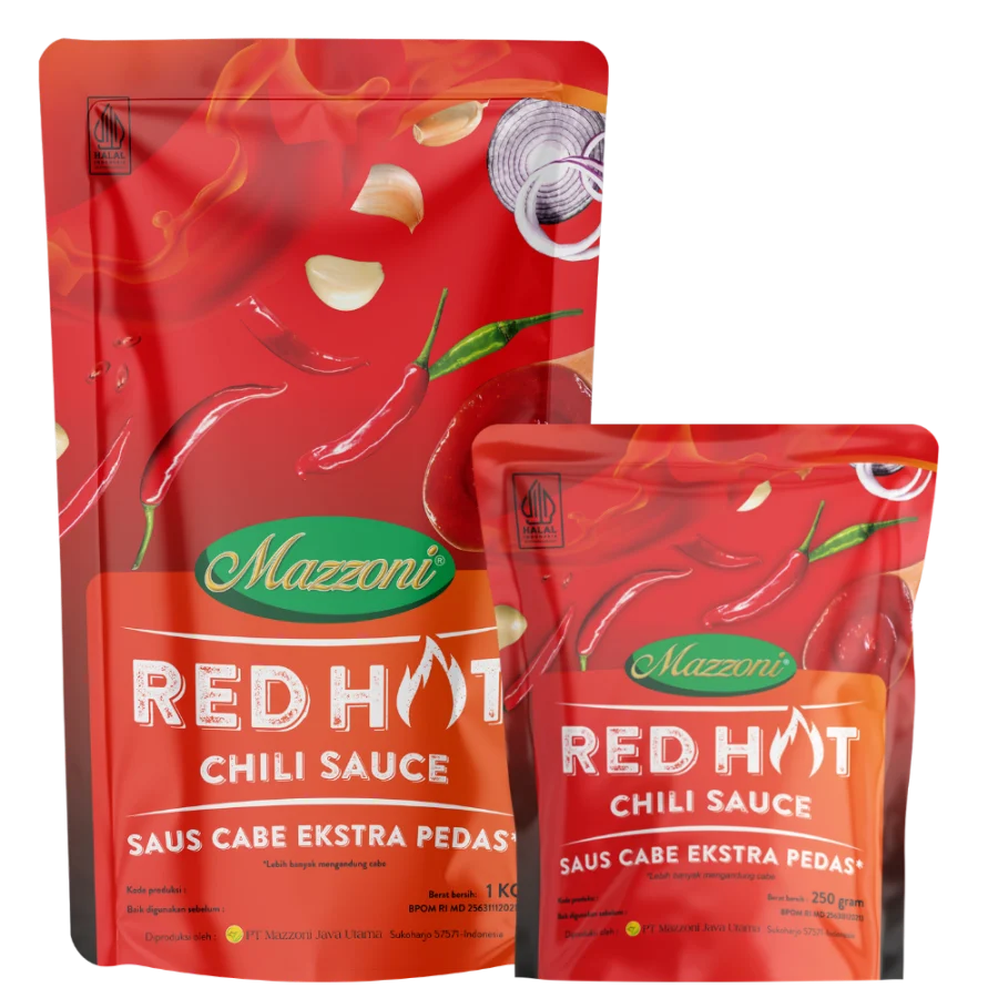Kemasan Saus Red Hot